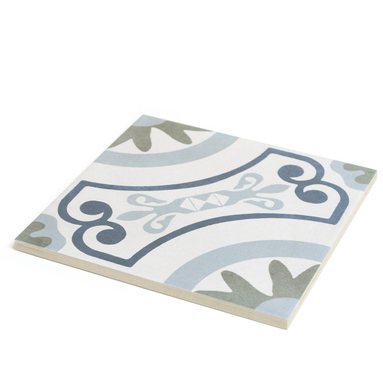 Aster Garden Square 9" x 9" Matte Porcelain Floor and Wall Tile