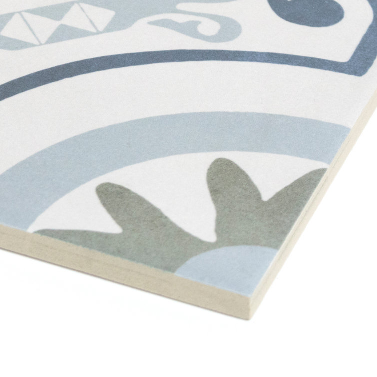 Aster Garden Square 9" x 9" Matte Porcelain Floor and Wall Tile