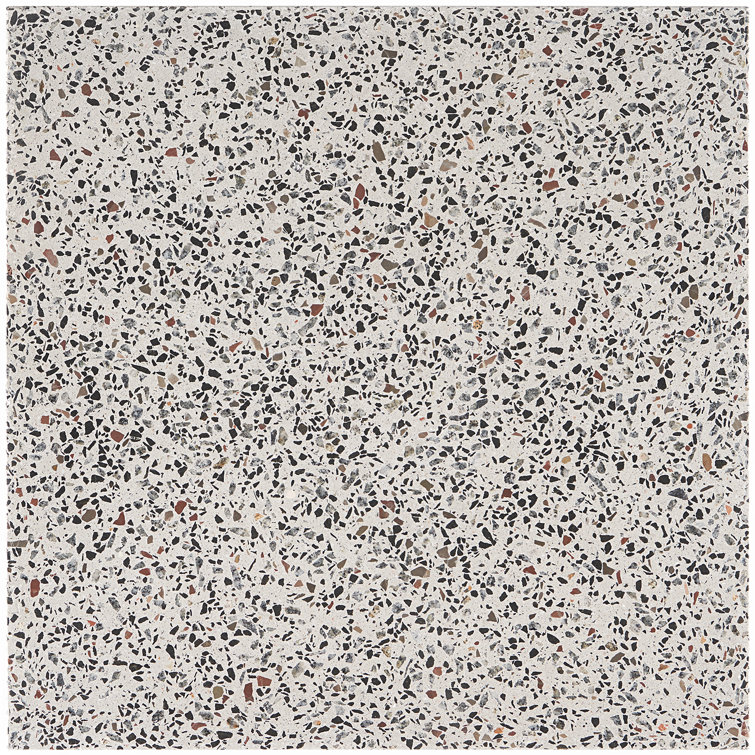 Tarboro Beige Polished Terrazzo 16" Square Floor and Wall Tile