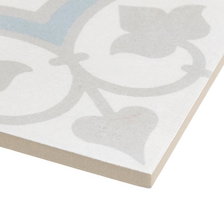 Agave 9" x 9" Multicolor Matte Porcelain Tile