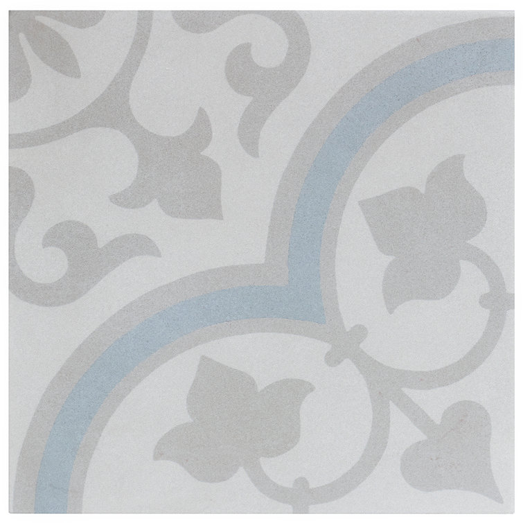 Agave 9" x 9" Multicolor Matte Porcelain Tile