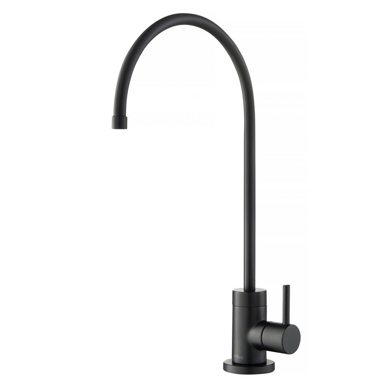 Matte Black Stainless Steel Kitchen Water Filter Faucet
