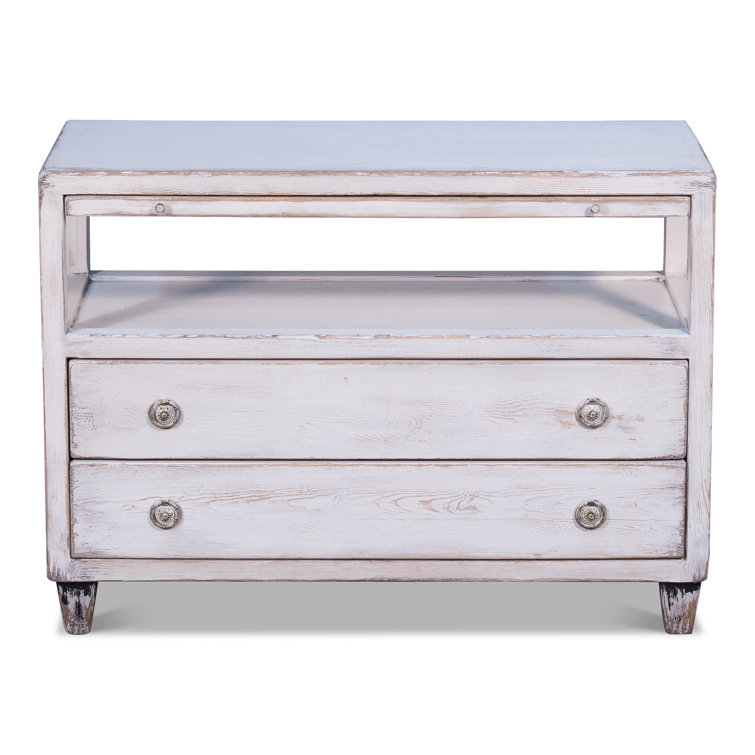 Montoursville Traditional White 38'' TV Stand with Cabinet