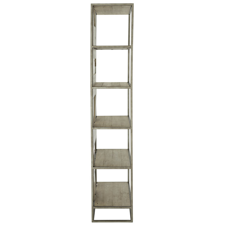 Highland Park Silver-White Adjustable Wood Etagere