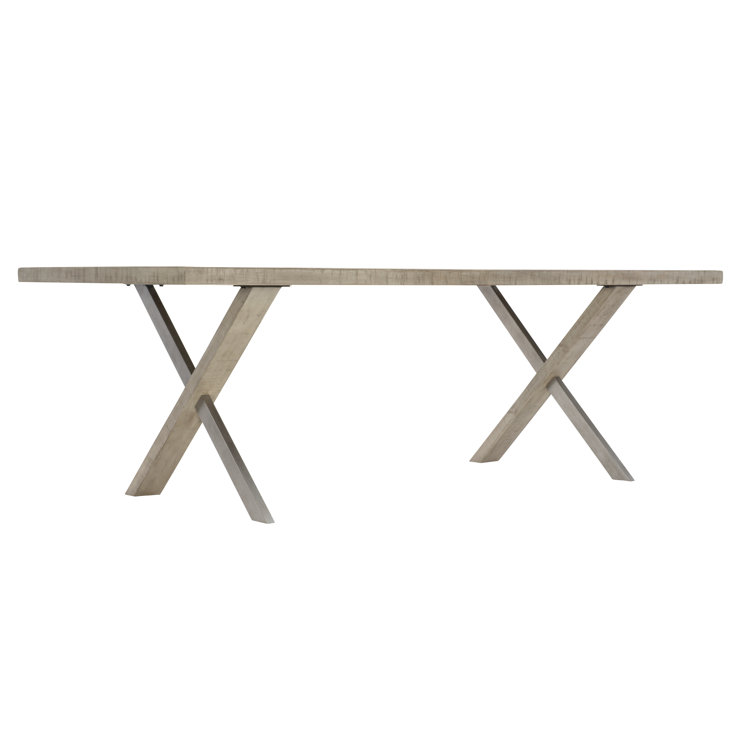 Gray Reclaimed Wood Rectangular Farmhouse Dining Table