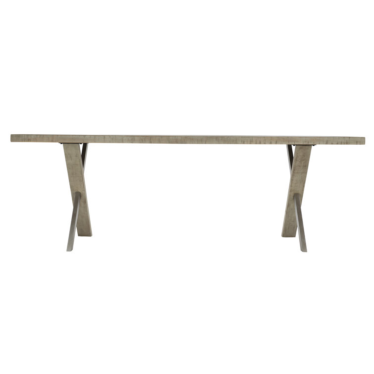 Gray Reclaimed Wood Rectangular Farmhouse Dining Table