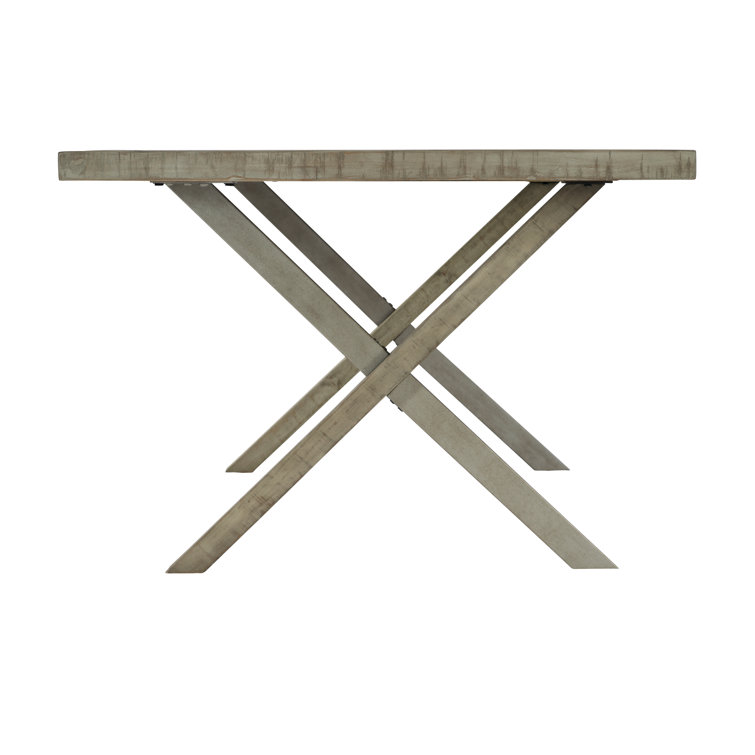 Gray Reclaimed Wood Rectangular Farmhouse Dining Table