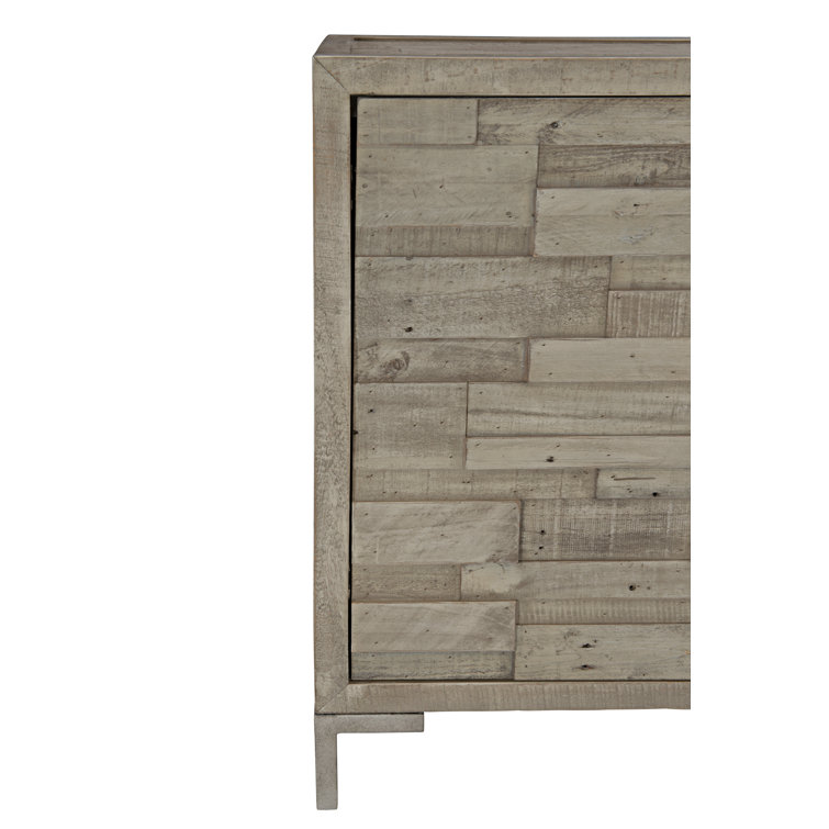 Shaw Transitional 64'' Gray Reclaimed Pine Sideboard