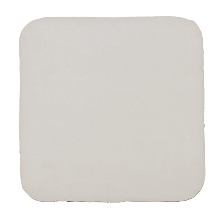 White Square Concrete Coffee Table with Storage