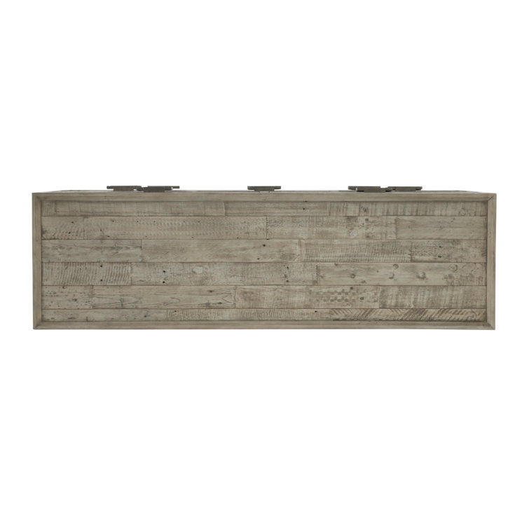 Gray Reclaimed Pine Transitional 7-Drawer Dresser