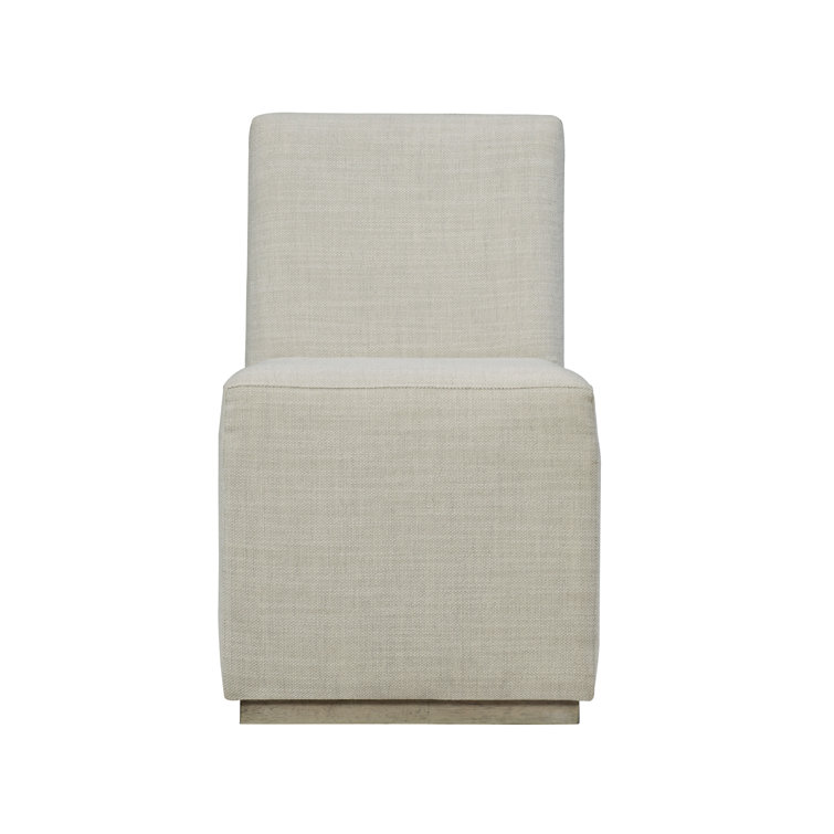 Casey Transitional Beige Swivel Wood Side Chair 35"