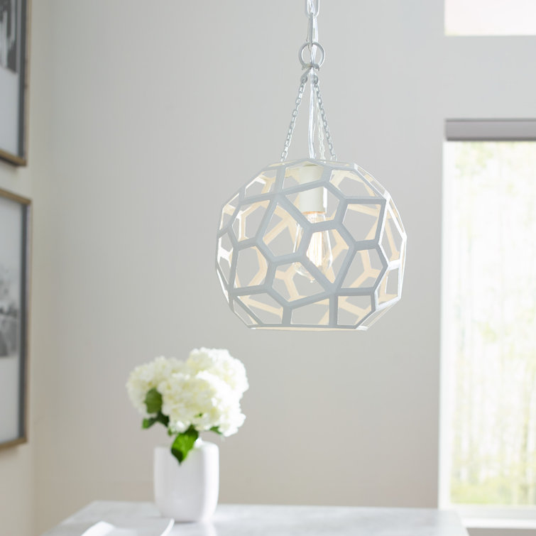 Antique Gild 20" Globe Pendant Light with Brass Chain