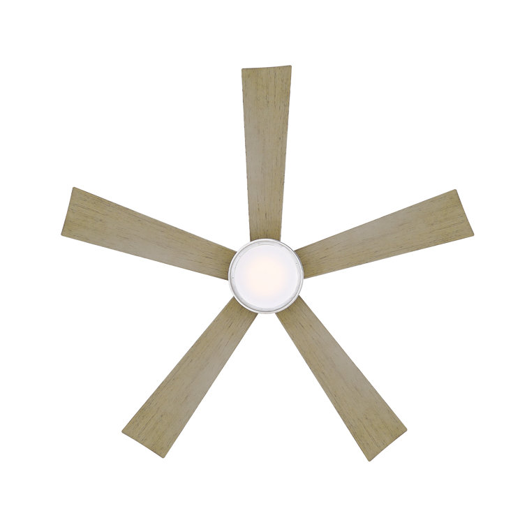 Graphite Weathered Gray 52" Smart Ceiling Fan with LED Light and Remote
