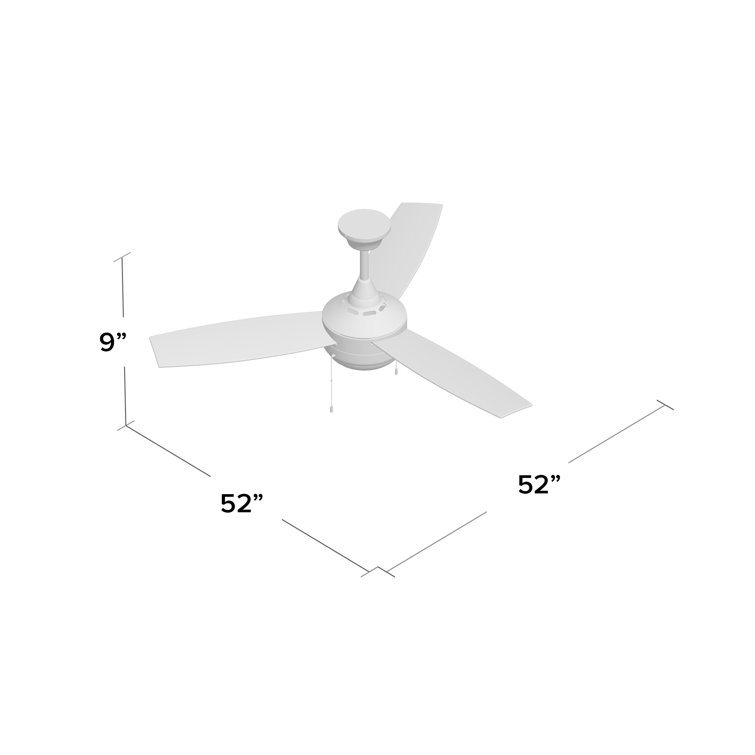 Phaze 52'' Polished Nickel Ceiling Fan with LED Light