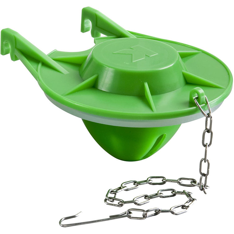 Universal Gray and Green Toilet Tank Repair Kit with Hardware