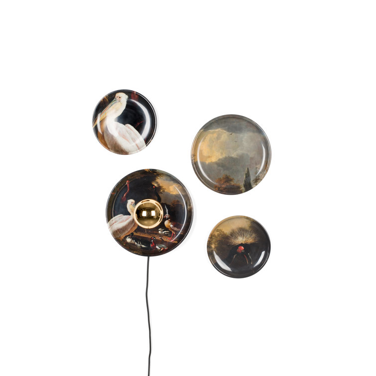 Ambient Black Iron 4-Light Sconce with Clear Accents