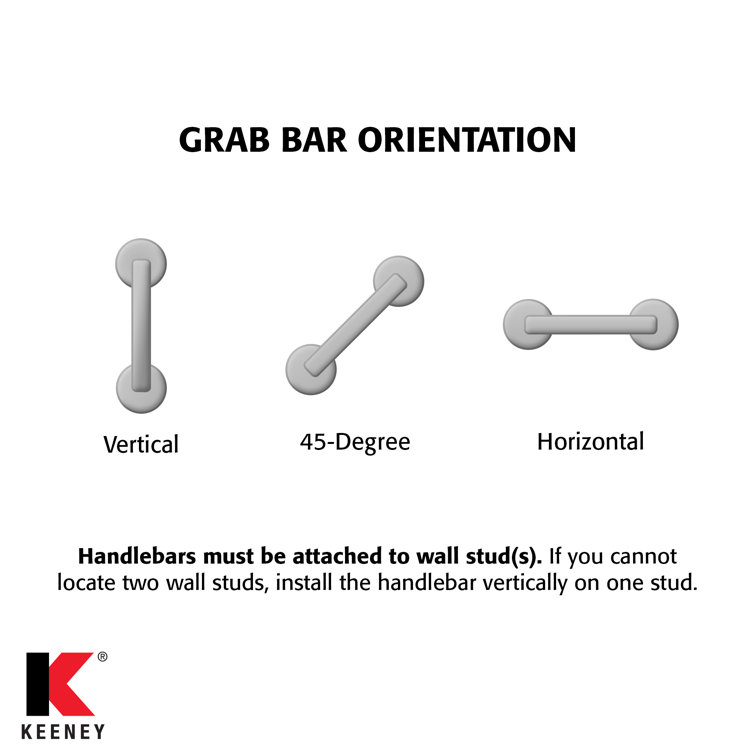 Satin Brushed Nickel Stainless Steel 16" Grab Bar