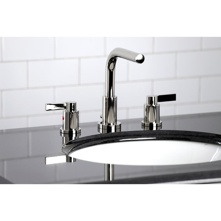 NuvoFusion 8" Polished Nickel Widespread Bathroom Faucet