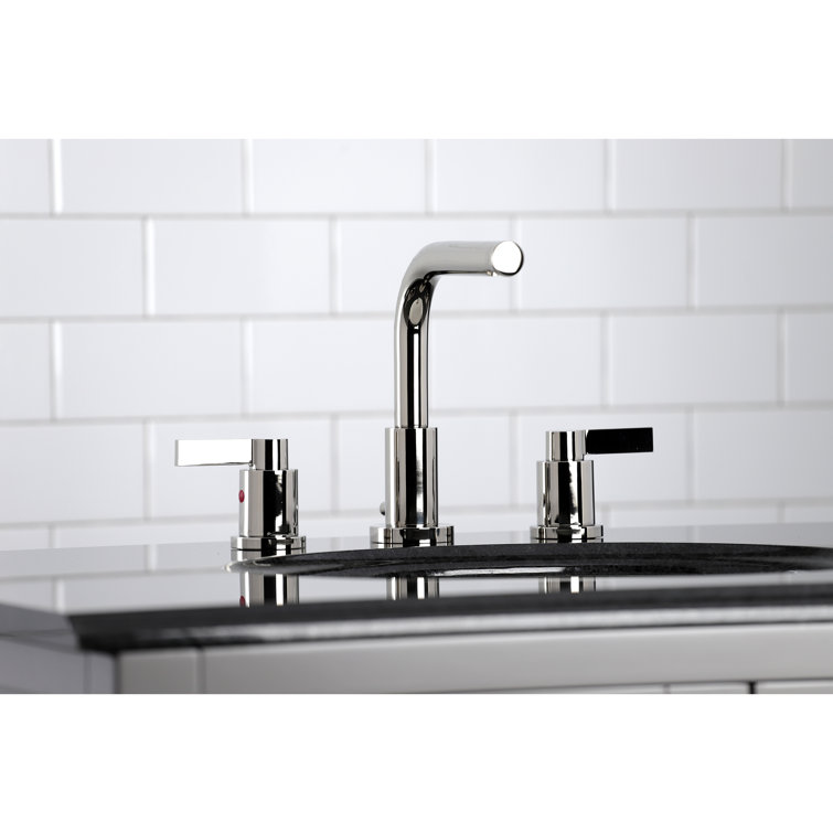 NuvoFusion 8" Polished Nickel Widespread Bathroom Faucet