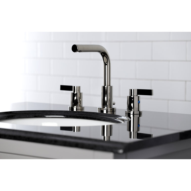 NuvoFusion 8" Polished Nickel Widespread Bathroom Faucet