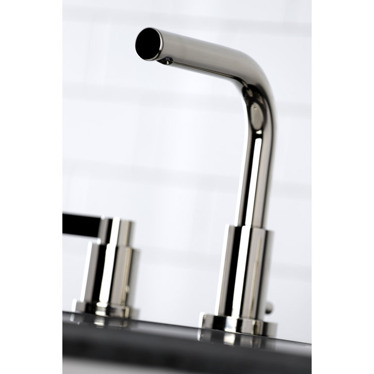 NuvoFusion 8" Polished Nickel Widespread Bathroom Faucet