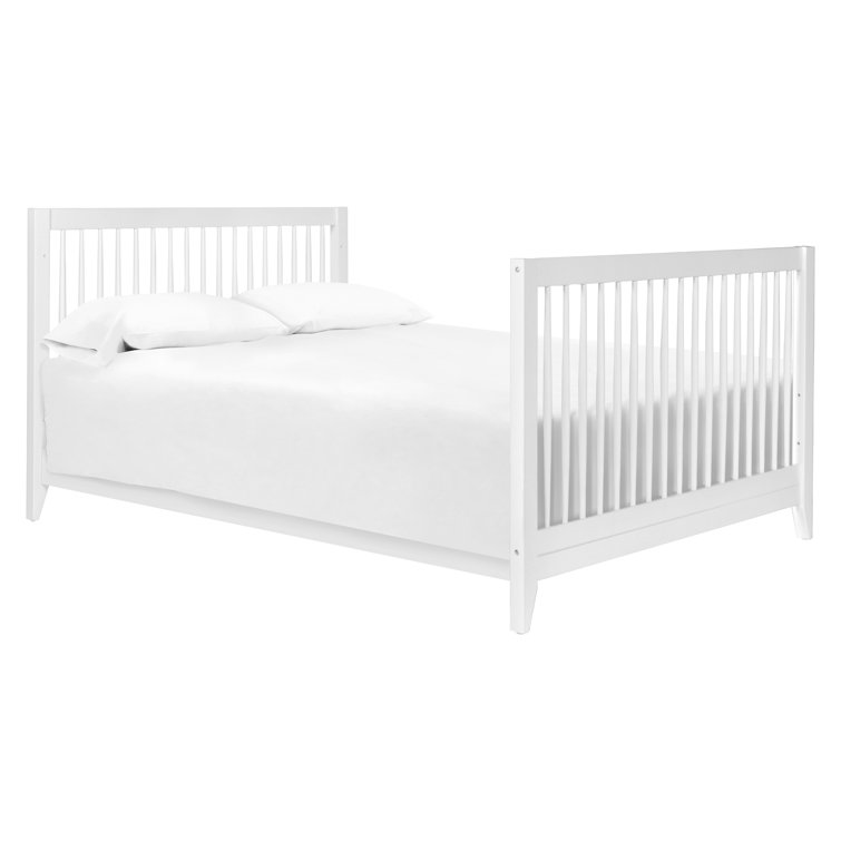 Sprout White 4-in-1 Convertible Crib with Tapered Feet