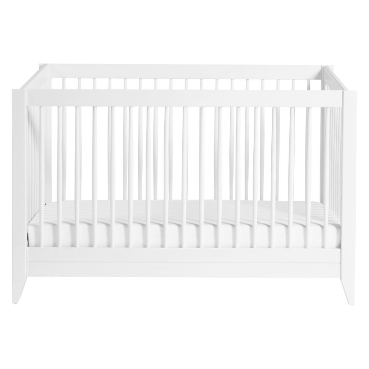 Sprout White 4-in-1 Convertible Crib with Tapered Feet