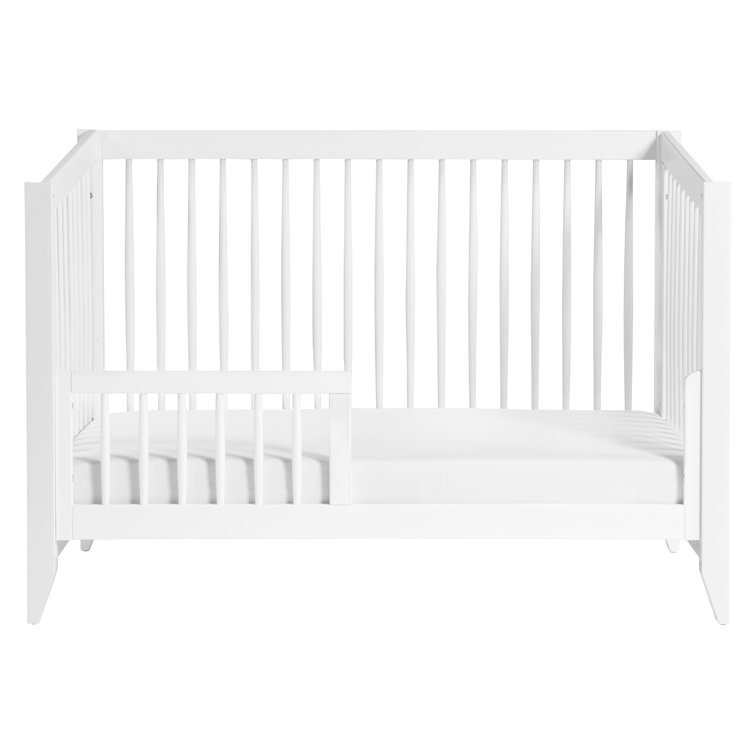 Sprout White 4-in-1 Convertible Crib with Tapered Feet