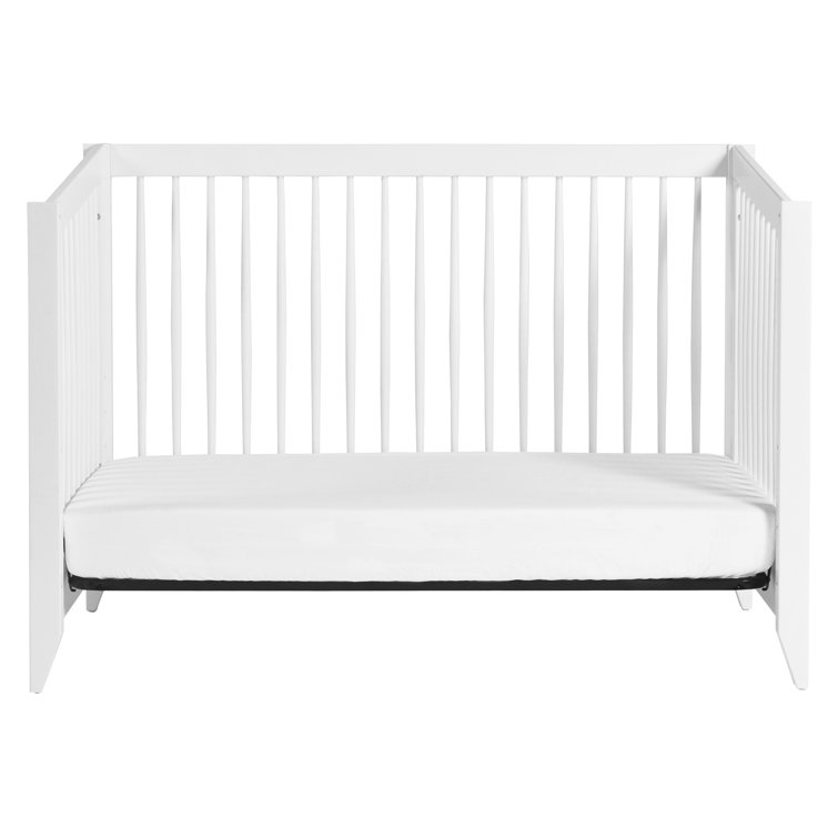 Sprout White 4-in-1 Convertible Crib with Tapered Feet