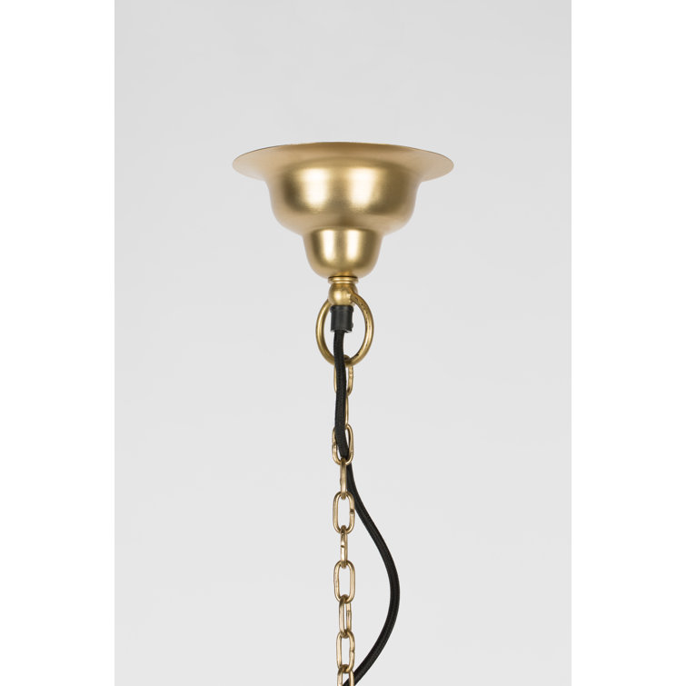 Elysian 13'' Brass Single Cylinder Pendant with Clear Glass Shade