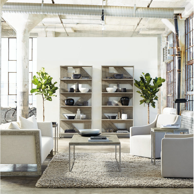 Highland Park Silver-White Adjustable Wood Etagere