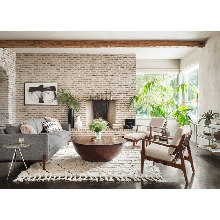 Asher Slim Profile 3-Tier Glass & Wood Console Table