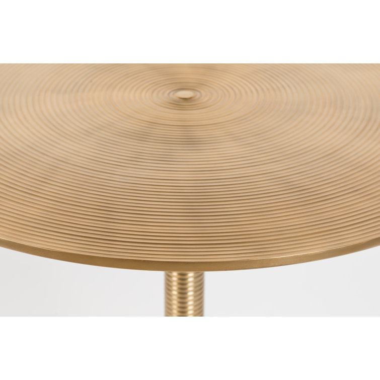 Gold Round Metal Dining Height Table