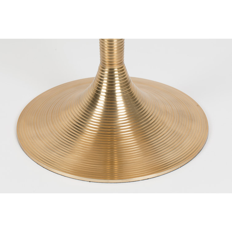 Gold Round Metal Dining Height Table