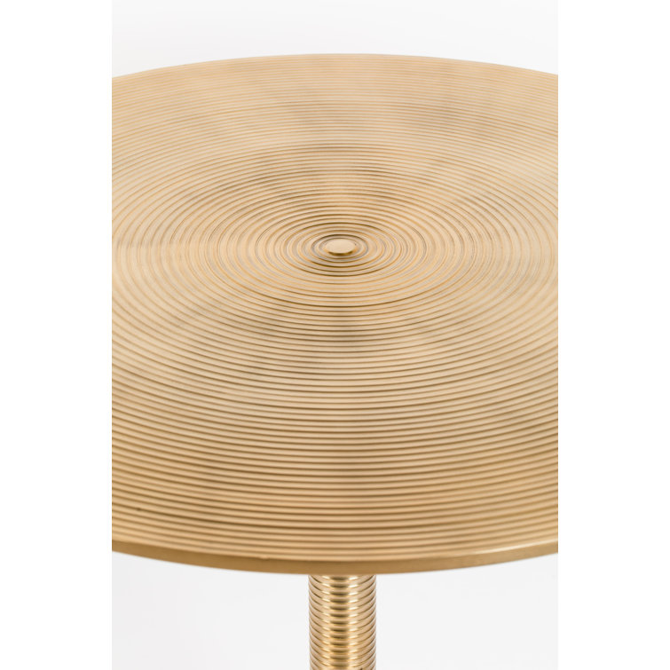 Gold Round Metal Dining Height Table