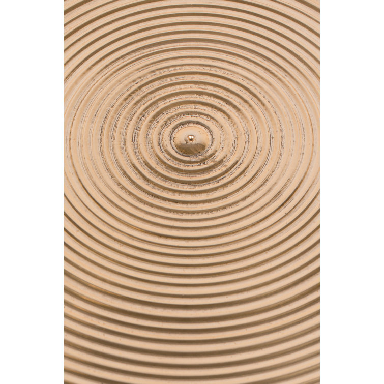 Hypnotising 30" Gold Metal Round Coffee Table