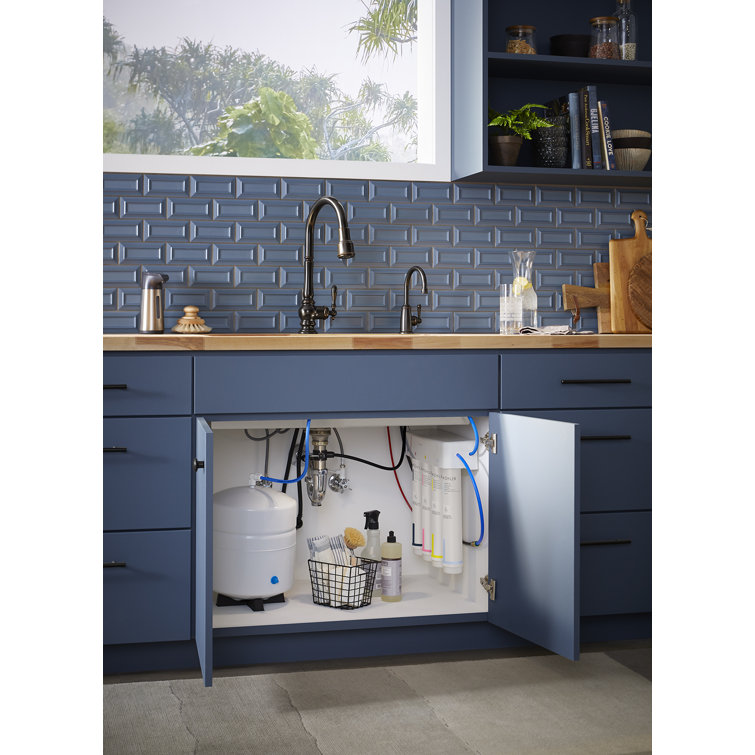 White Reverse Osmosis Under-Sink Water Filtration System