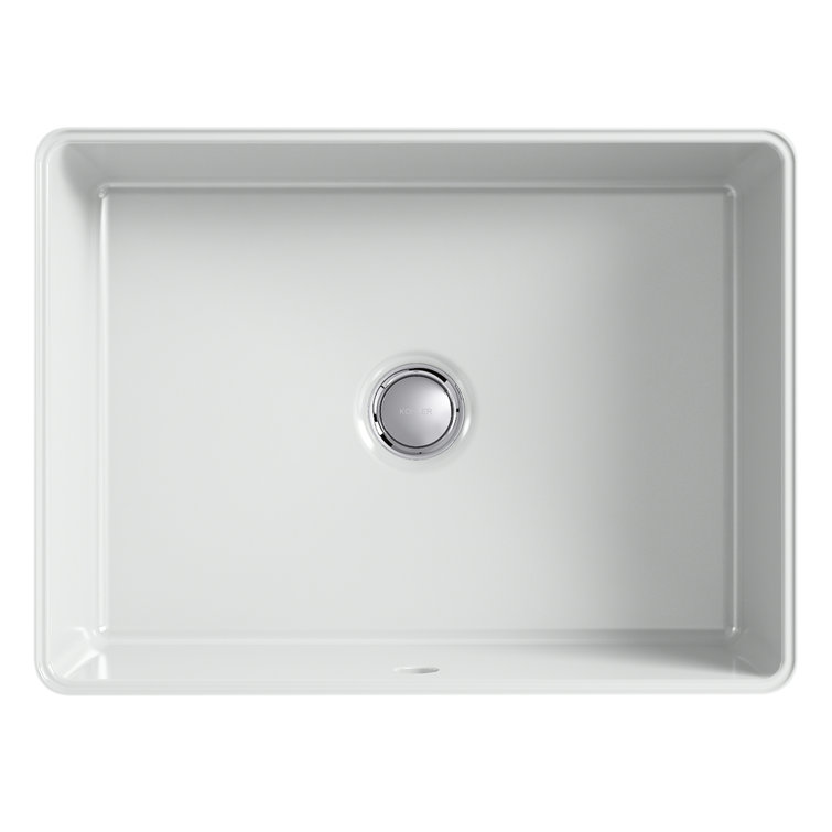 Verticyl 17" Ice Gray Ceramic Rectangular Undermount Bathroom Sink