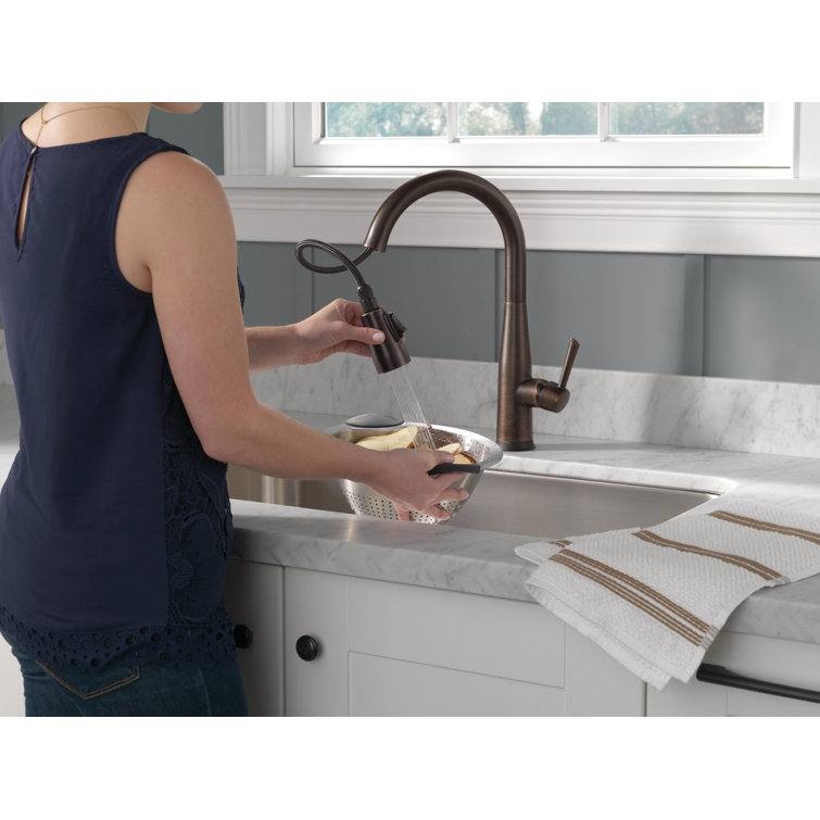 Venetian Bronze Modern Kitchen Faucet with Pull-out Spray