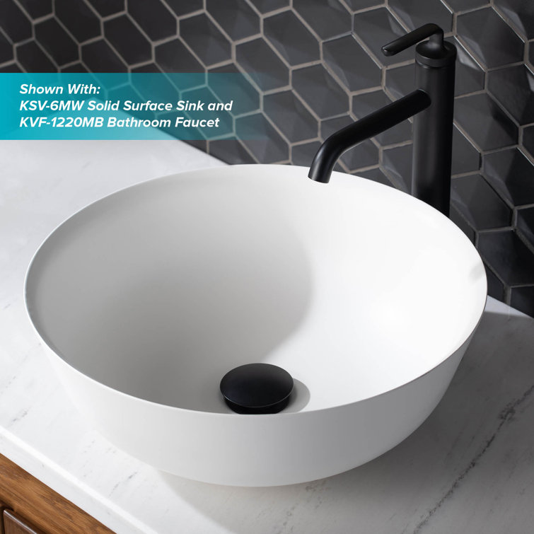 Matte Black All-Metal Pop-Up Bathroom Sink Drain