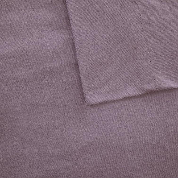 White Twin Polyester Jersey Knit Sheet Set