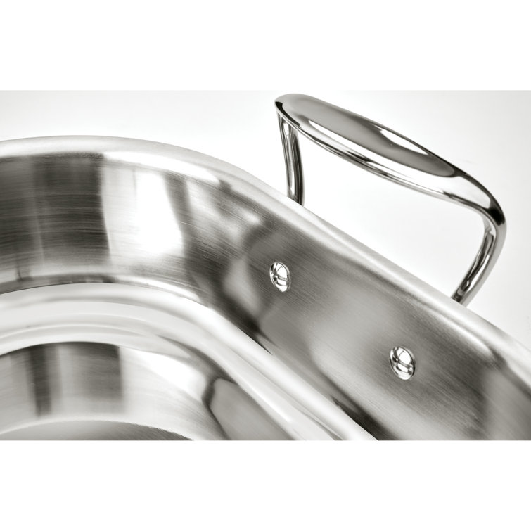 Stainless Steel 6-Quart Pasta Pot with Basket Insert