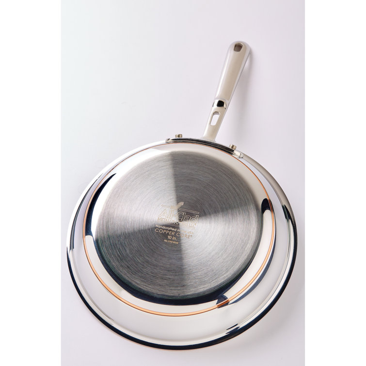 10" Copper Core Stainless Steel Fry Pan with Lid
