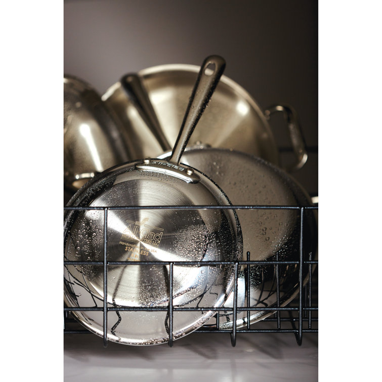 10-Inch Stainless Steel Non-Stick Fry Pan with Lid