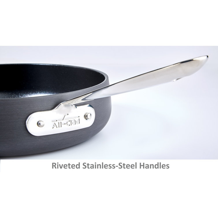 All-Clad 4-Quart Nonstick Hard-Anodized Aluminum Sauté Pan with Lid