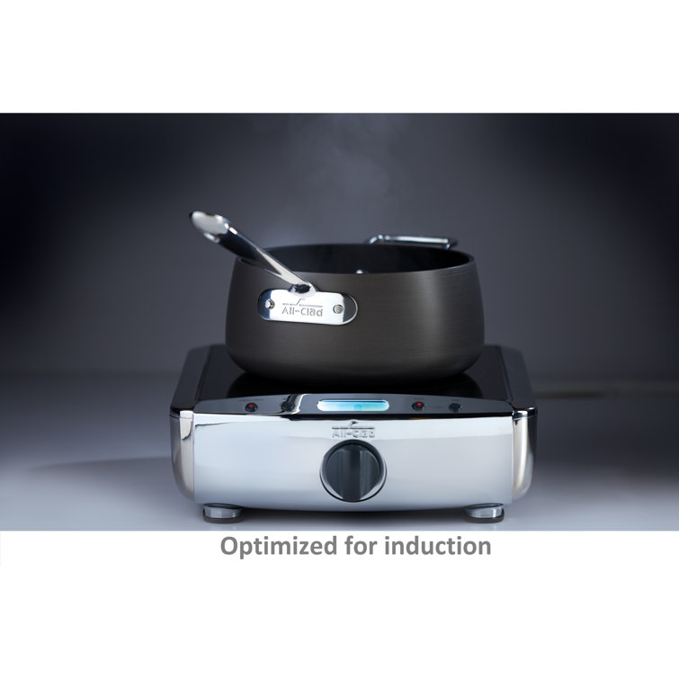 All-Clad 4-Quart Nonstick Hard-Anodized Aluminum Sauté Pan with Lid