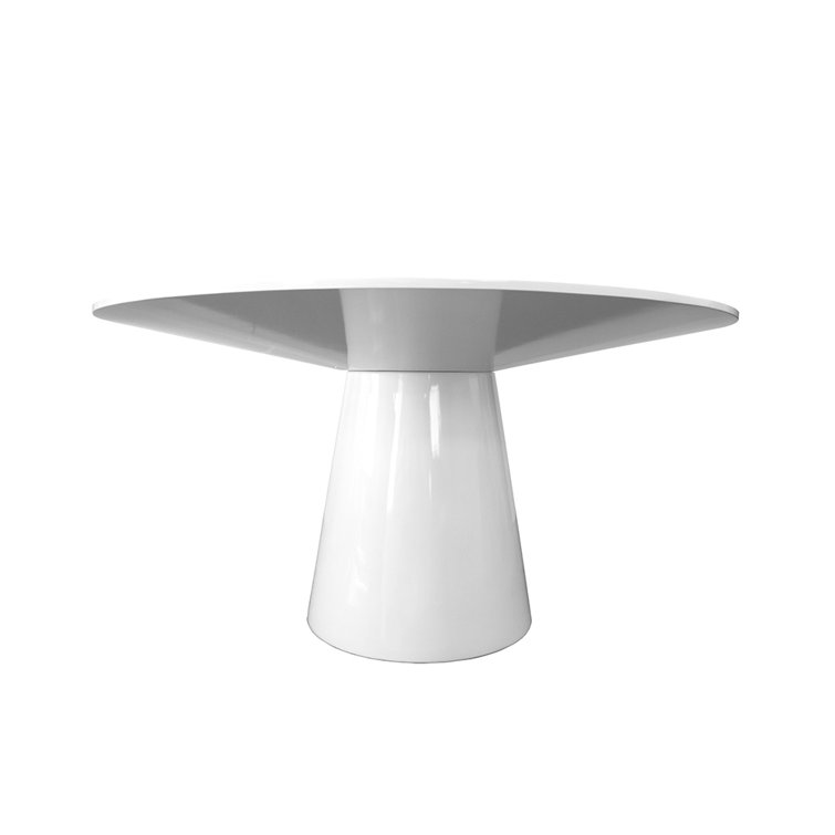 Hamilton Transitional Beige Solid Wood Round Dining Table