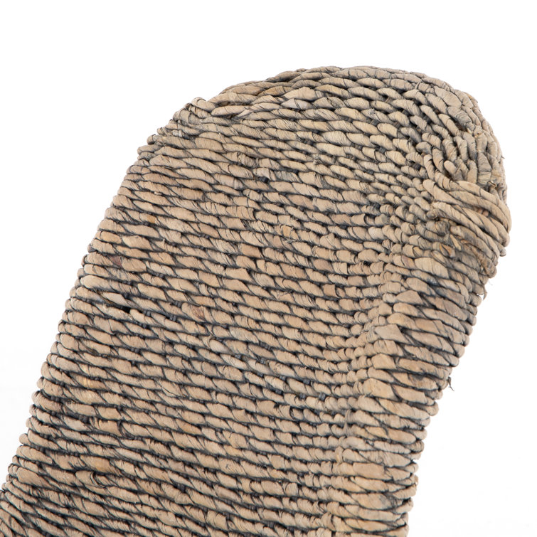 Portia Contemporary Gray Wash Rattan Side Chair