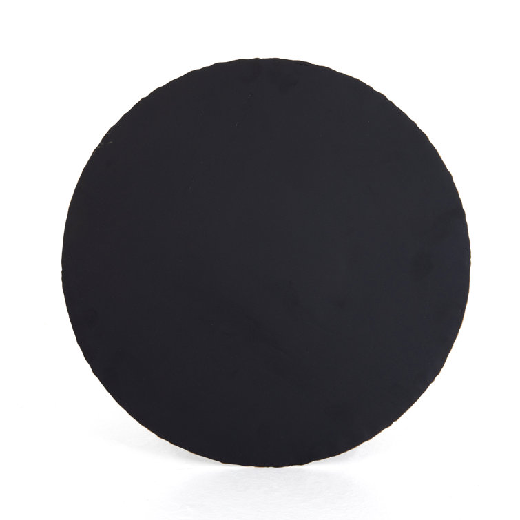Element Collection 18" Round Black Iron Tripod End Table