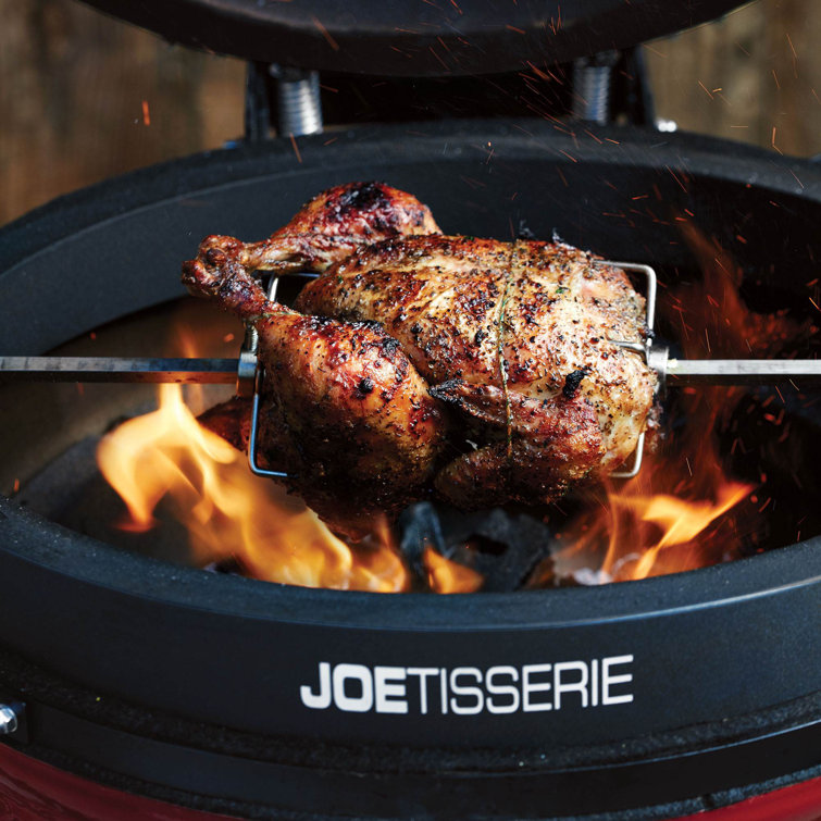 Kamado Joe Black 27" Cast Aluminum Grill Rotisserie